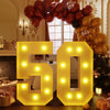 Imprsv 3Ft Block Marquee Numbers, Marquee Light Up Numbers 50Th Birthday Decorations For Women, Large Light Up Numbers 50Th Birt