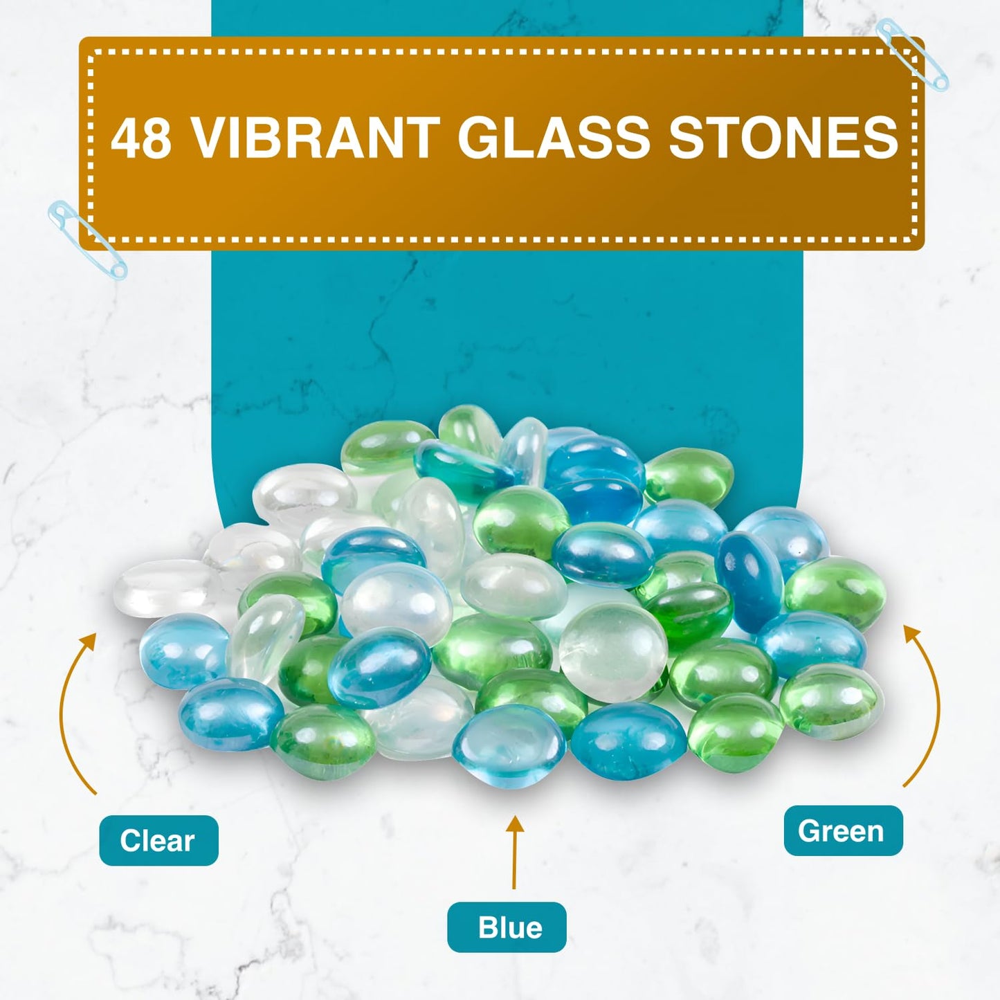 Regal Games Mancala Board Game - Fun Classic Table Game with Wooden Board for Adults & Kids - 48 Glass Mancala Beads & 2 Player