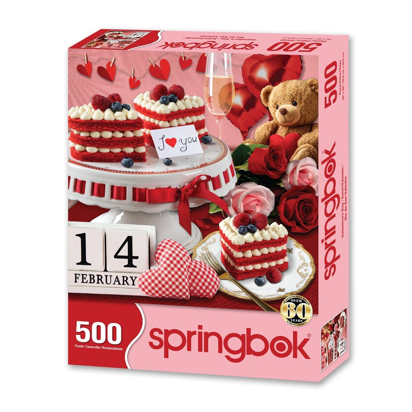 Springbok Valentines Day 500 Piece Jigsaw Puzzle For Adults And Families - Greaty Family Game Night Activity - Unique Precision