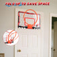 EagleStone Mini Basketball Hoop for Door & Wall, Foldable Rim with 3 Balls and Pump, Indoor Basketball Toy Game Set for Kids Adu