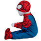 Marvel Spider-Man Official Infant Deluxe Costume - Premium Quality Minky Fabric And Non-Slip Grip Booties (0-6M)