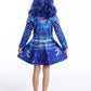 Wonderbabe Evie Descendants Costume For Girls Birthday Party Supplies Outfits For Girls Princess Zipper Jacket Long Sleeve Dress Size 5-6T