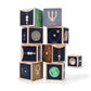 Uncle Goose Planet Blocks - Multicolor Basswood Building Blocks, 9 Count, Made in the USA, Model PLT9