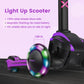 TONBUX Kids Scooter - Adjustable 4 Heights, Light Up Wheels, Shock Absorption, Purple, 5.9*25.6", Model D3