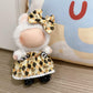 3-Piece Clothes for 17cm Doll Clothes Set & Outfit-Yellow Diamond Plaid Dress + Butterfly Clip + Versatile Black Glossy Shoes