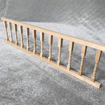 Sxfse Dollhouse Decoration Accessories,Miniature Fence Handrail 1:12 Mini Dollhouse Fence Cute House Mini Fence (Beige, 2 Pcs)