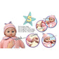 Lissi: Interactive Baby Doll Jamie - 15' Pink Kitty - Talking, 5 Baby Sounds, Bottle, Bib, Pacifier, Press Hand, Feet & Tummy, Play Toy, Kids Ages 2+