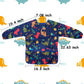 Cubaco 2 Pack Toddler Paint Smocks, Lovely Dinosaur Pattern Art Smocks Toddler Apron Kids Paint Smock Toddler Smocks For Paintin