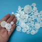 72PCS Small Motor Gears Plastic Gears for Motor RC Car Model Toy DIY Helicopter RC Toy Gear Replacement Module 0.5