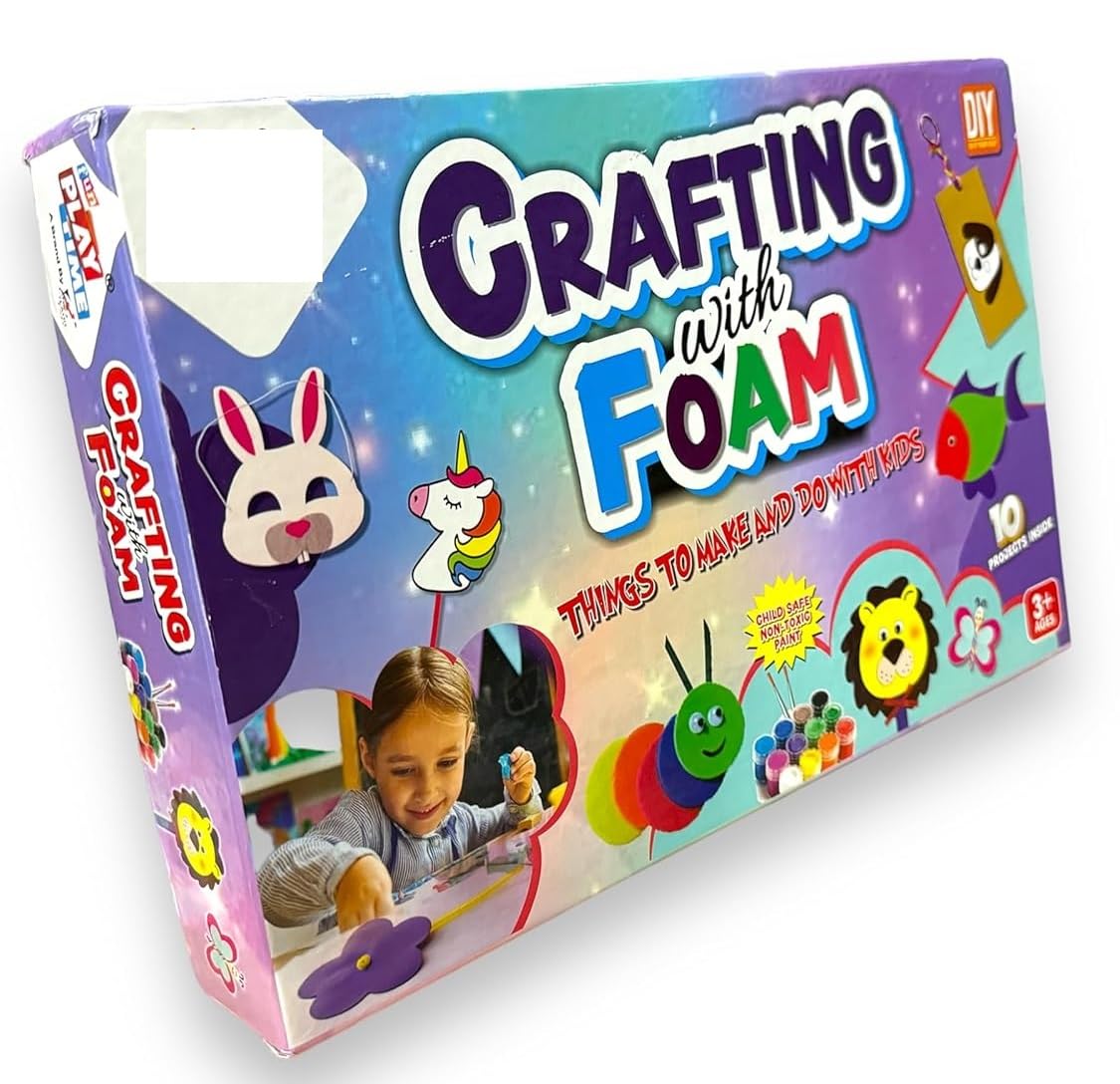 Shaktism Diy Crafting With Foam, Art Activity Fun With Foam, No Mess Felt Sticker Art For Kids, Craft Kits, Diy Activity, Gifts 