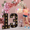 Imprsv 3Ft Black 13Th-Birthday Decorations Numbers: 13Th Birthday Party Anniversary Decorations Large Light Up Numbers 13 For Gi