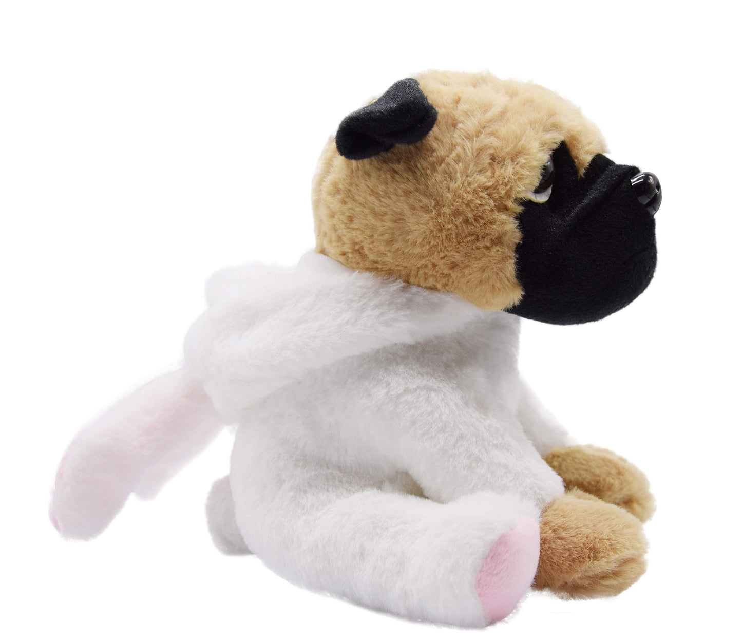 Baboli Cuddly Pug Stuffed Animals Soft Toys With Adorable Bunny Costumes Super Cute Puppy Dog Plush Animal For Easter Basket And