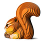 Eugy Chipmunk 3D Puzzle, 24 Piece Eco-Friendly Educational Toy Puzzles For Boys, Girls & Kids Ages 6+