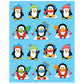 Carson Dellosa Education Carson Dellosa Penguin Stickers-6 Sheets of Colorful Holiday Stickers for Homework, Tests, Assignments,