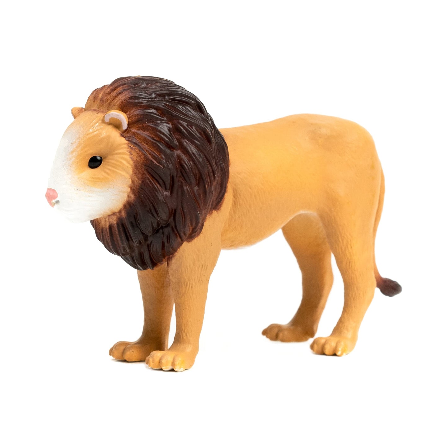 Randimals Lion Figurine Toy Hamster Face 5   enhanced Hard Rubber Animal Action Figure Toy  Hybrid Friend Encourages Adventure & Imagination