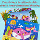 Cgq #L Style 11.5'' X 8.2'' Large16Pcs 3D Eva Foam Sticker Puzzle Game Diy Cartoon Animal Learning Education Toys For Children.