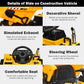 Costzon Ride On Car, 12V Ride On Dump Truck W/Remote Control, Electric Dump Bed, Music, Horn, Usb, Aux, Treaded Tires, Shovel, 3 Speeds, Battery Powered Construction Vehicle, Electric Car For Kids