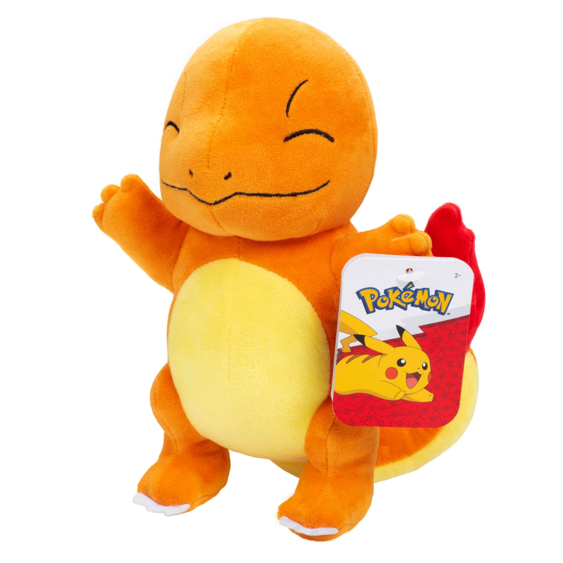 Pok?mon 8 Charmander Plush - Officially Licensed Pokemon - Generation 1 Starter - Authentic Stuffed Animal Toy Figure - Valentine's Day & Easter Basket Stuffer Gift for Kids  Boys  Girls - 2+