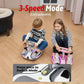 21.6V Electric Wiggle Car with Pedal and Pull Rope, 4 in 1 Swing Car,Lithium Rechargeable Battery, 3 Speed Wiggle Car Ride On To