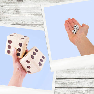 5 Giant Wood Dice Giant Game