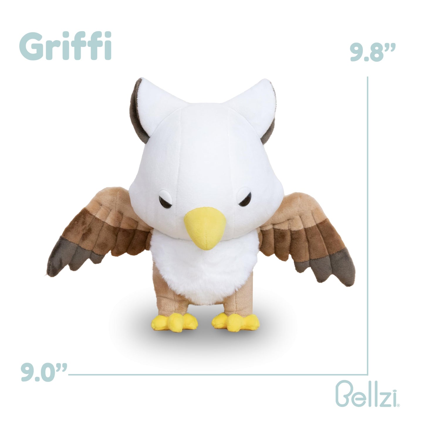 Bellzi Griffin - Cute Stuffed Animal Plush Toy - Adorable Soft Griffin Toy Plushies And Gifts - Perfect Present For All Ages - G