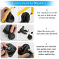 OwnMy Luggage Suitcase Replacement Wheels, 40mm x 18mm Rubber Swivel Caster, Black, Set of 4