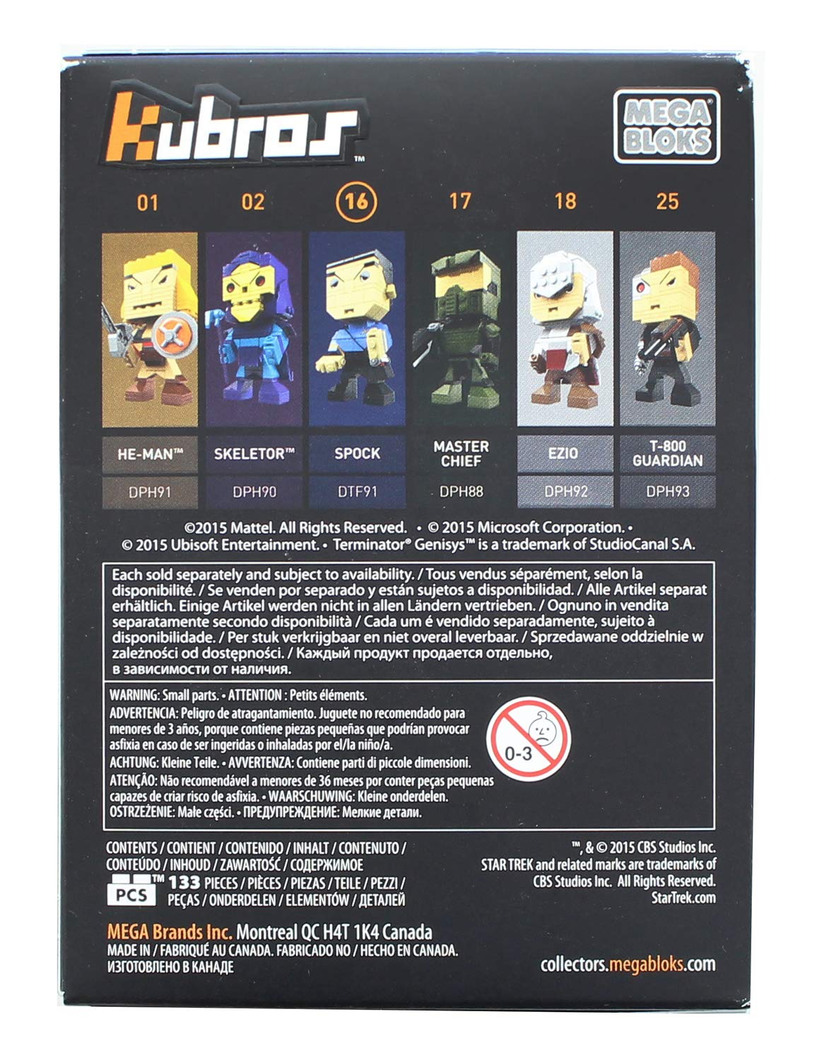Mega Construx Kubros Star Trek Spock Building Kit