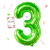 Smlpuame 40 Inch Number Balloon 0-9 Green Large Number 3 Balloons,Digital Balloons For Birthday Party Celebration Decorations Su