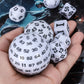 CiaraQ DND Polyhedral Dice Set (15pcs) D4-D100 Game Dice with Dice Bag for Dungeons and Dragons Role Playing Table Games (White