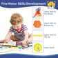 Busy Board For 1 2 3 4 Year Old Toddlers - Preschool Learning Activities Busy Book, Montessori Toys For Fine Motor Skills, Airplane Car Travel Essentials For Kids Boys Girls (Blue)