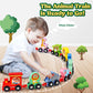 Edujoy Toddler Toys For 2-3 Year Old Boy, Wooden Animal Train Set, Montessori Toys For 2 3 Year Old Boy Christmas Birthday Gifts, Learning Toys For Toddlers 2-4 Years Girl Toys Age 2 3