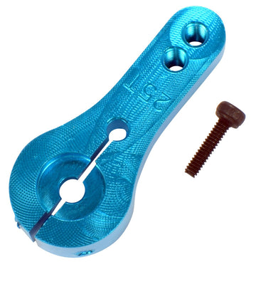 Apex RC Products Blue Aluminum Clamping Servo Horn 25T Futaba/Savox 8003