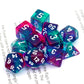 Haxtec 11 Piece DND Dice Set Extra D6 D20 Purple Blue Polyhedral D&D 5e Dice for Roleplaying Dice Games Compatible with Dungeons