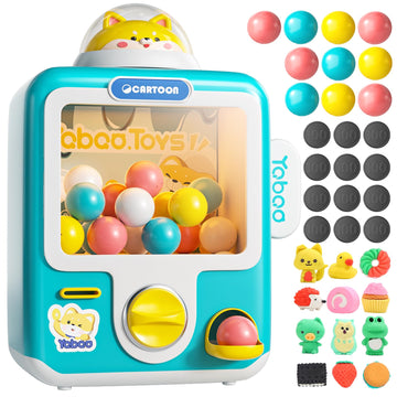 Skirfy Vending Machine Kids Toys Mini Vending Machine 12 Erasers Operated Gumball Prize Machine Maker Arcade Game Claw Machine G