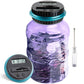 Large Piggy Bank For Adults Kids, Vcertcpl Digital Coin Counting Bank With 1.8L Capacity, Great Coin Bank Money Jar For Adults Kids With Saving Goals, Bank For All Us Coins (Purple B)