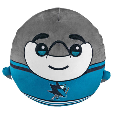 Sleep Squad San Jose Sharks Sj Sharkie 12'' Mascot Kiri Cloud Plushie - Official Nhl Plush