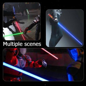 Light up Saber, Light Sabers for Kids 3 Packs 3 Colors LED Expandable Dual Light Swords Set with Sound (Motion Sensitive), Gifts