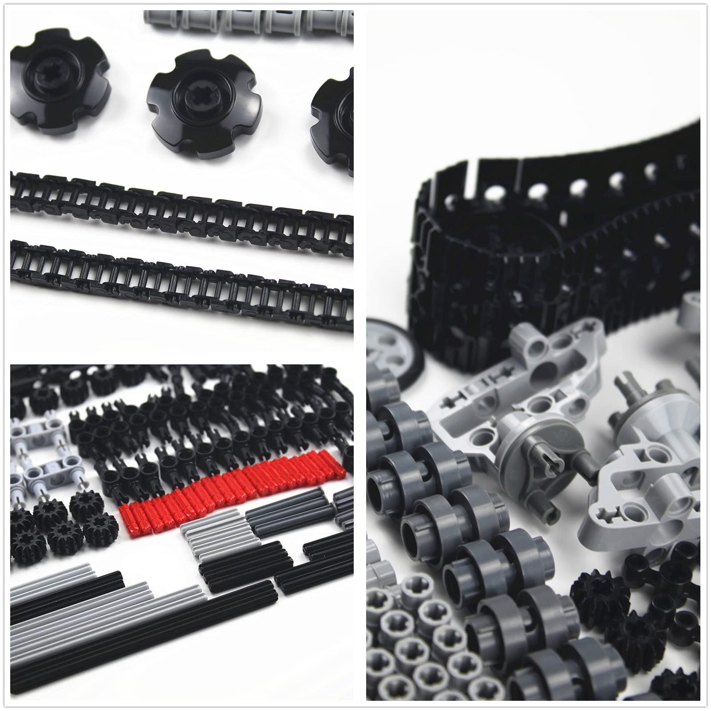 Ttlyhek 1533 Pcs Technical Parts Building Block Accessories Vehicles Gears Cross Axles Wheels Connector Pieces Set Chain Link Pi