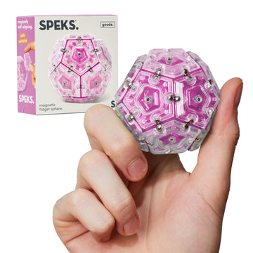 Speks Geode Magnetic Fidget Toy | Sensory Desk Toy for mature-themeds & Teens 14+ | Stress Relief Gift | Sphere  Rose