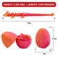 Exqdynm 3D Printed Mystery Dragon Egg Fidget Toy 12'' Crystal Articulated Dragon With Eyes Decorative Collectibles