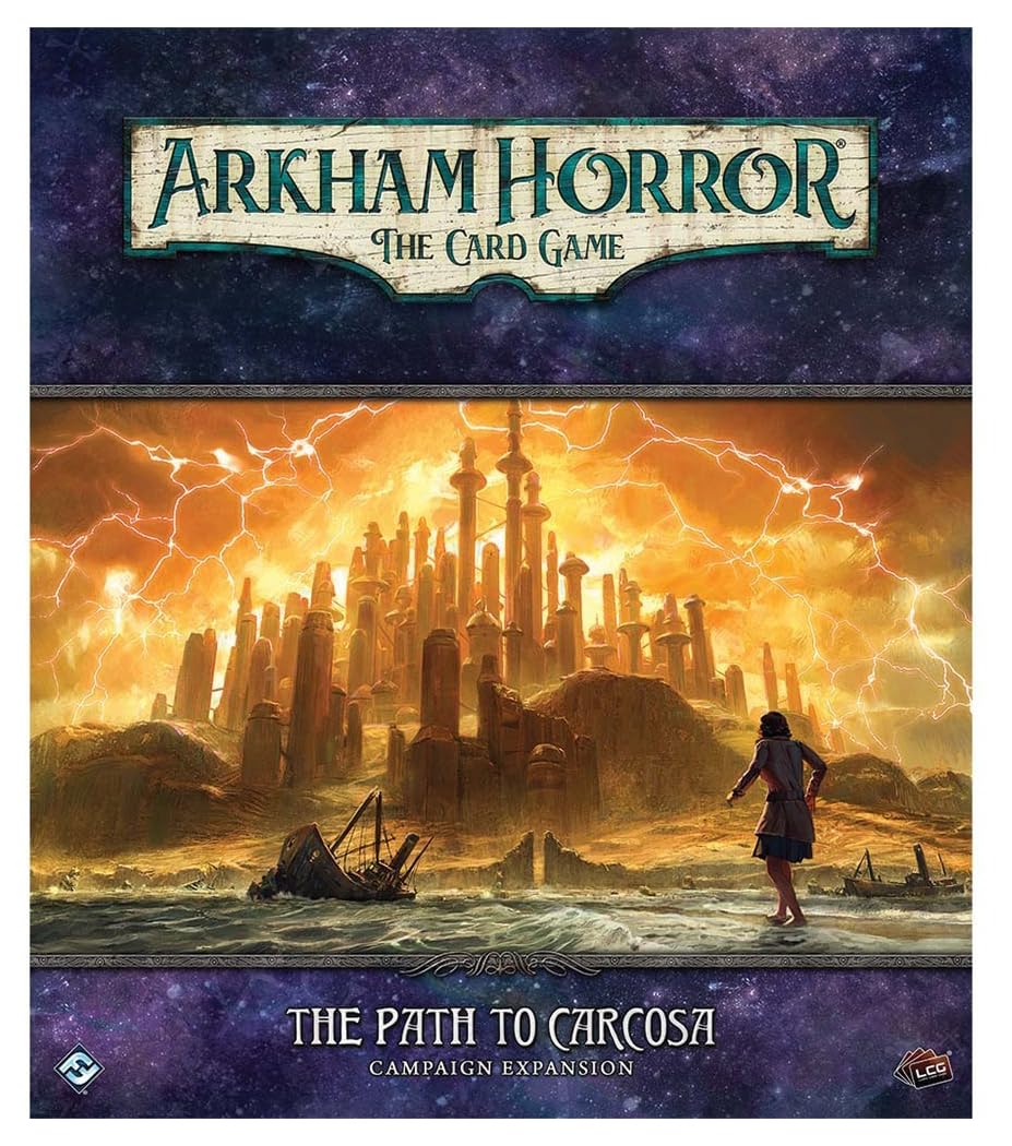 Fantasy Flight Games Arkham Horror: The Path to Carcosa Expansion - Cooperative Card Game for 1-2 Players, Ages 14+, Cardboard, Various Colors