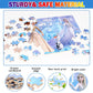 Puzzles For Kids Ages 4-8,Kids Puzzles In A Metal Box,Winter Princess Puzzles,Children Boys Girls Learning Educational Puzzles P