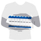 Lego Minifigure Display Case Plastic Blue/Clear
