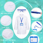 Xtinmee 12 Sets 36 Pcs Kids Lab Coat Set Halloween Doctor Costume With Goggles Id Card Science Dentist Doctor Dress Up Kit (Medi