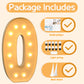 Imprsv 4Ft Acrylic Light Up Letter O, Decorative Signage For Baby Shower, Anniversary, Weeding, Party Decoration, First Birthday