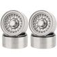 RZXYLRC 1/10 RC Crawler 4Pcs 1.9 Inch Beadlock Wheel Hub Rim Rims Aluminum Alloy for TRX4 TRX6 Axial SCX10 III AXI03007 GRT EX86