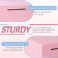 Piggy Bank For Adults Must Break To Open, Unbreakable Adults Piggy Bank Made Of Stainless Steel, Metal Saving Bank (Pink, 7.9-In