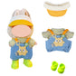 Doll Clothes and Accessories  2025 Stylish Adorable Designed Clothes Outfit for 15cm/17cm Doll with Orange Hat & Overalls & Green Shoes