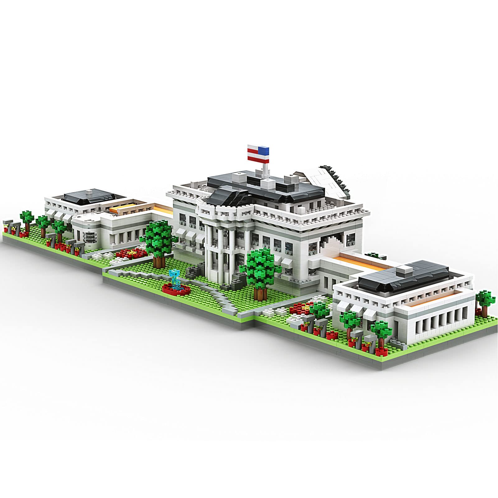 SEMKY Micro Mini Blocks White House Famous Landmark Model Set (3000Pieces) -Building and Architecture Toys Gifts for Kid and mature-themed
