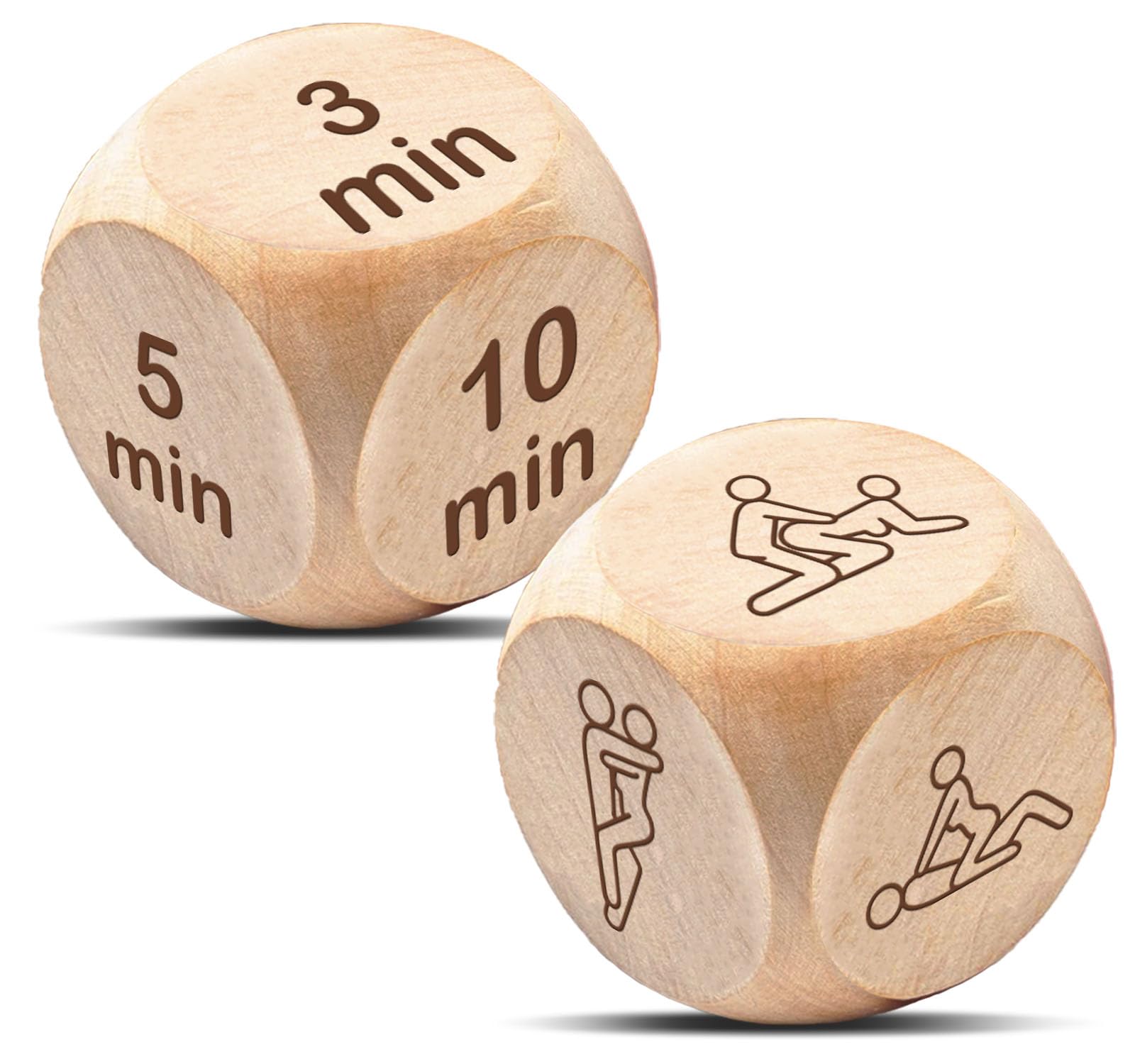 Wuguimeii Couple Date Night Ideas Gifts For Women Men, Wood Decider Dice Valentines Gifts For Boyfriend Girlfriend, Anniversary